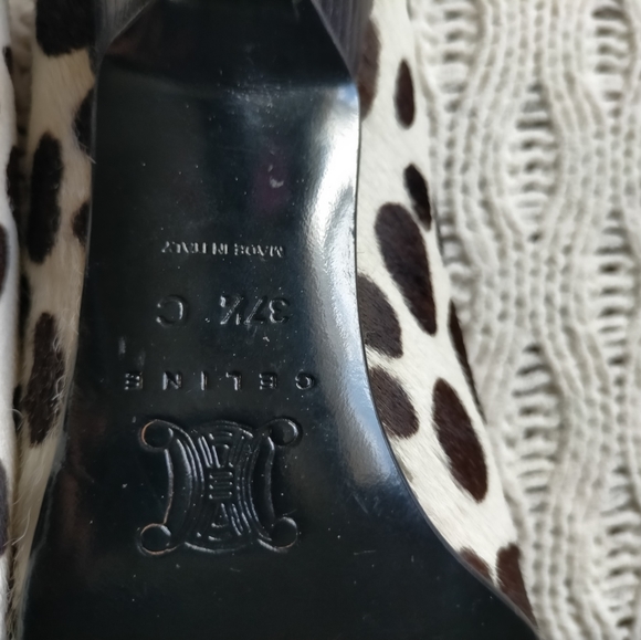 Beautiful CELINE pony hair Heels size 37.5 C - Picture 12 of 16